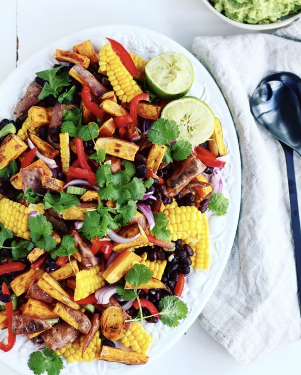 Mexi-salat med sød kartoffel