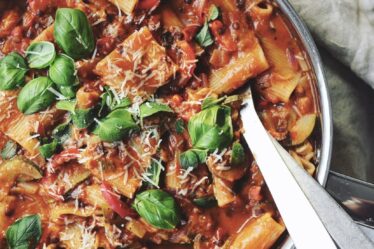 Vegetarisk one pot pasta