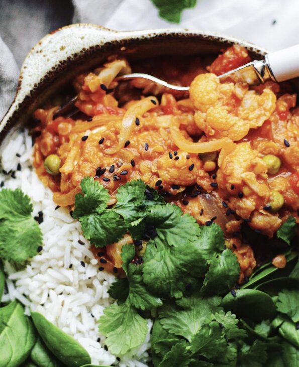 Vegetarisk dhal med raita