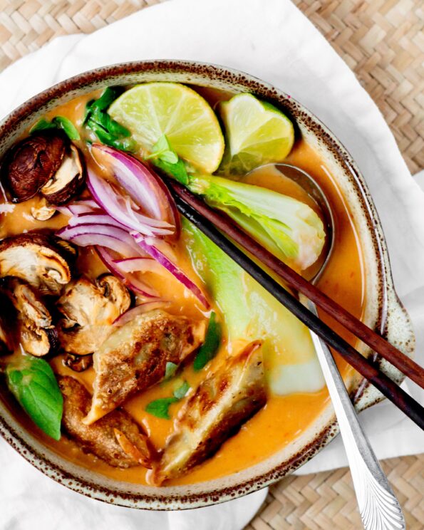 Spicy dumplingsuppe