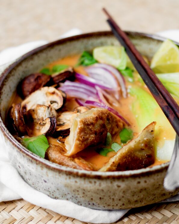 Spicy dumplingsuppe