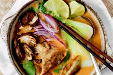 Spicy dumplingsuppe