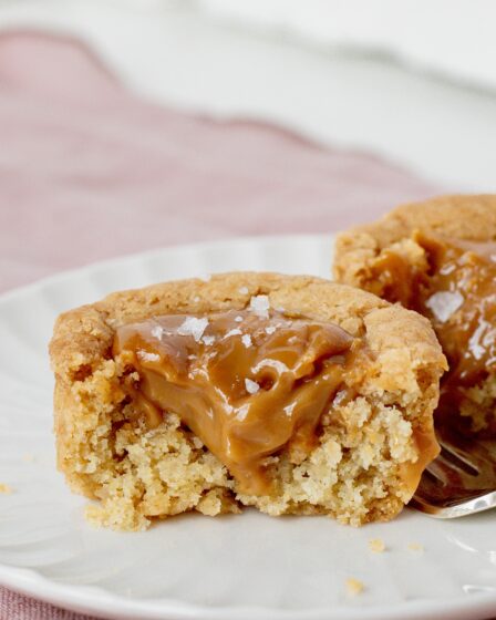Cookie cups med dulce de leche