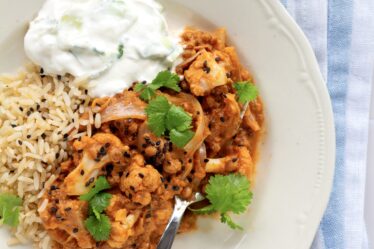 Butterlinser - vegetarisk butterchicken med linser