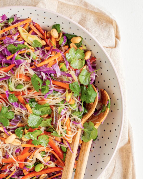 Glasnudelsalat med soya-misodressing