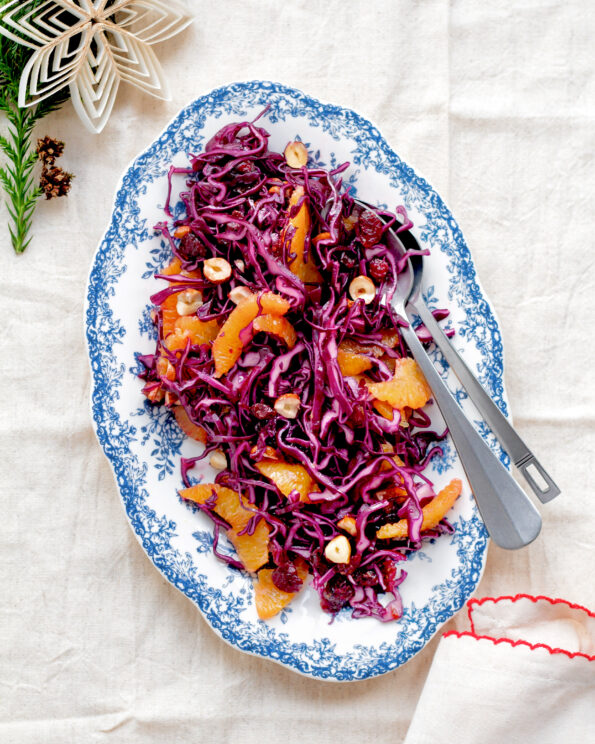 Rødkålssalat i julestemning