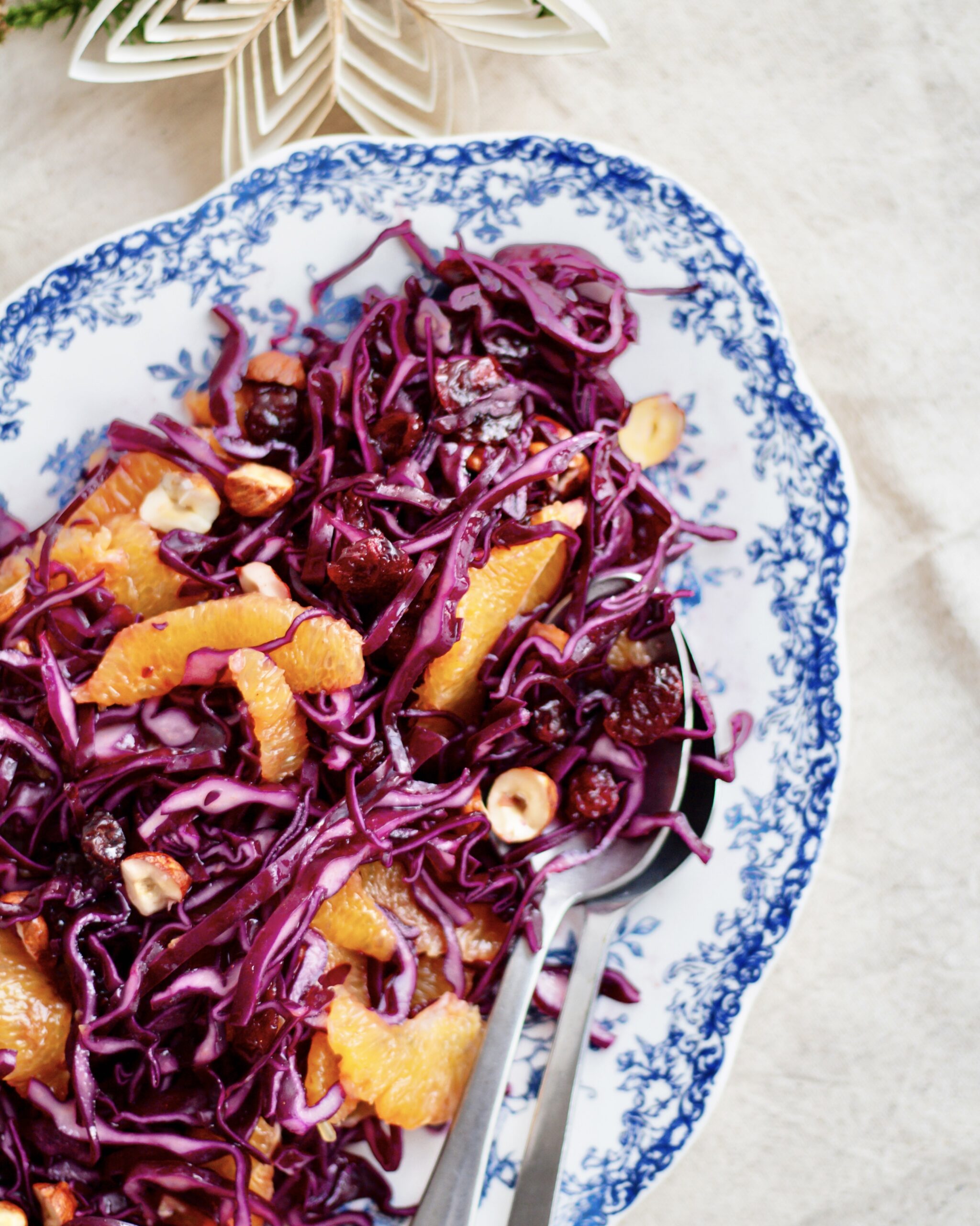 Rødkålssalat i julestemning