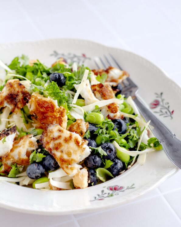 Proteinsalat med spidskål