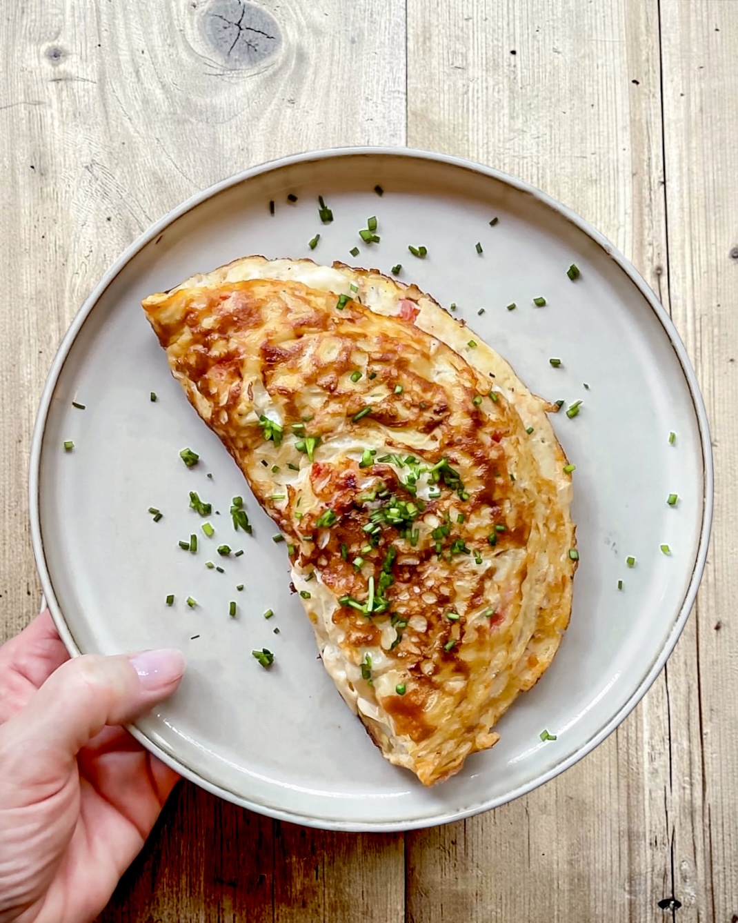 Nem og luftig omelet
